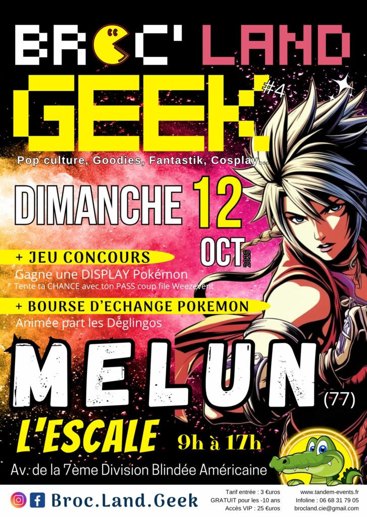 Affiche Broc Land Geek Melun